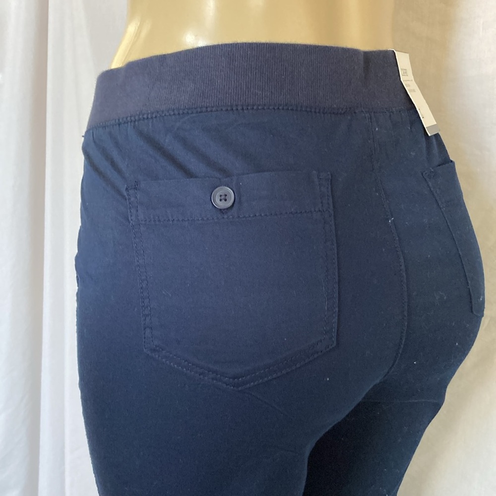 Style & Co. Clothing Women’s Navy Blue Capri Pants Size Large Comfort Waist NWT